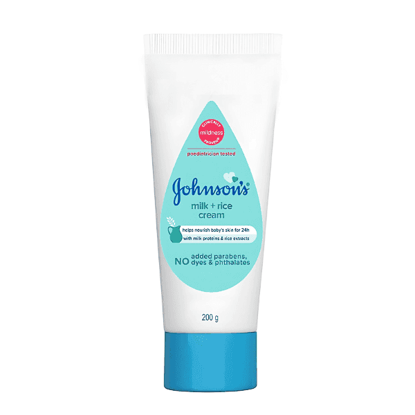 johnson's milk + rice cream 200 gm