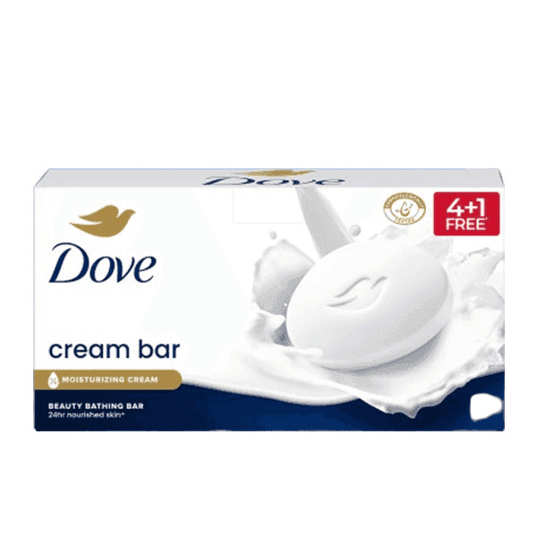 dove cream bar beauty bathing bar 5*125 gm 