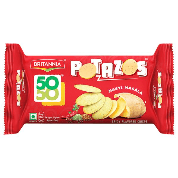 britannia 50-50 potazos masti masala biscuits 71.5 gm