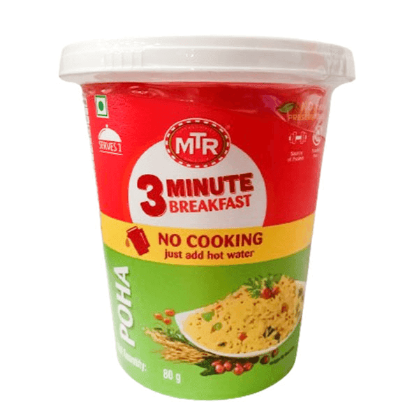 mtr 3 minute breakfast poha (cup) 80 gm