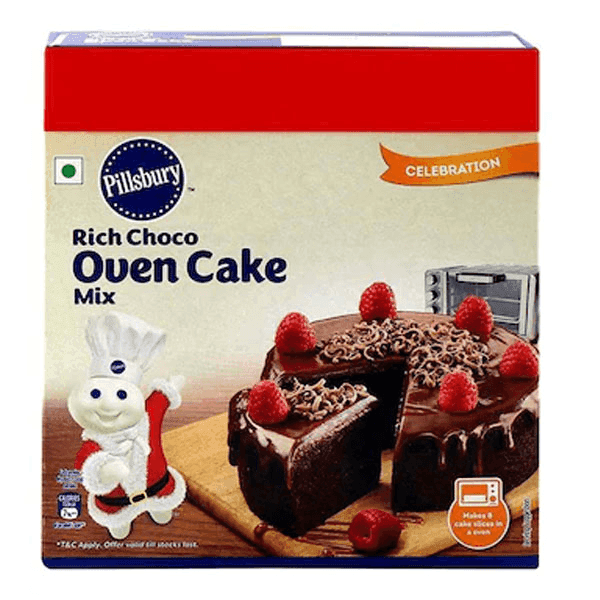 pillsbury rich choco oven cake mix 285 gm