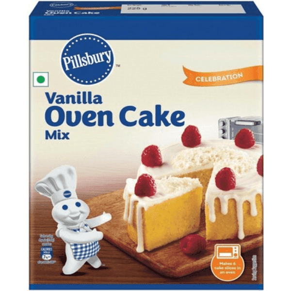 pillsbury vanilla oven cake mix 225 gm