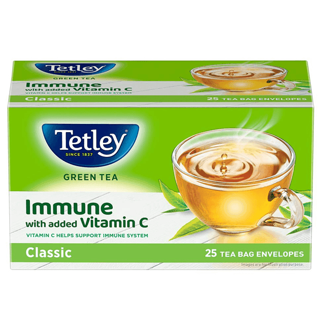 tetley green tea classic 25 bags*1.3 gm