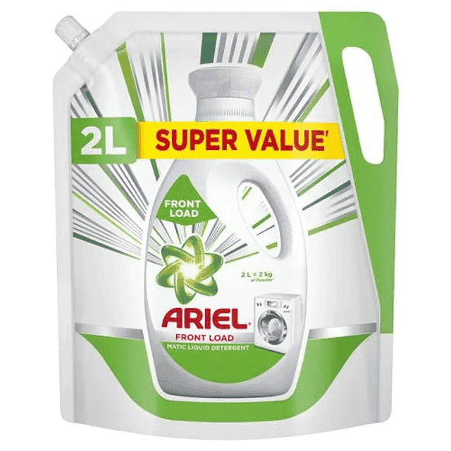 ariel matic front load liquid detergent 2 ltr (pouch)