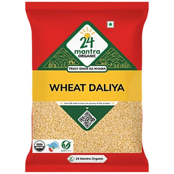24 mantra organic wheat dhaliya 500 gm