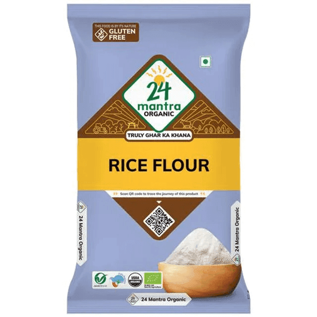 24 mantra organic rice flour 500 gm