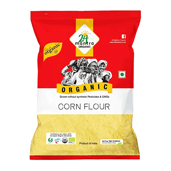 24 mantra organic whole corn atta 500 gm