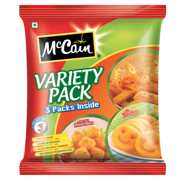 mccain variety pack (3 packs inside) 550 gm