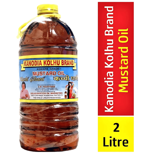 kanodia kolhu brand mustard oil 2 ltr
