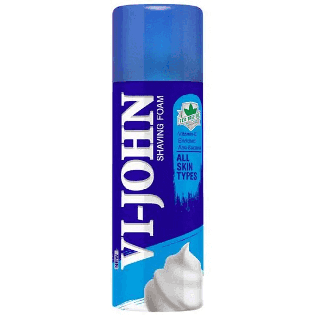 vi-john shaving foam for all skin types 150 gm 