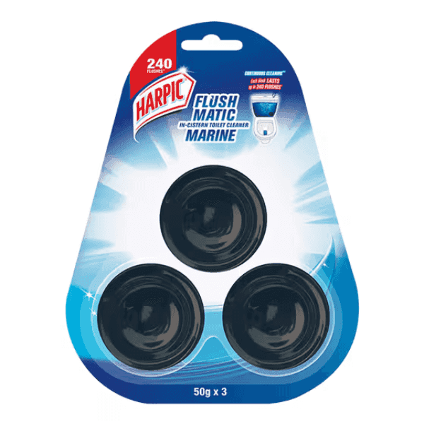 harpic flushmatic marine toilet cleaner 3 u*50 gm 