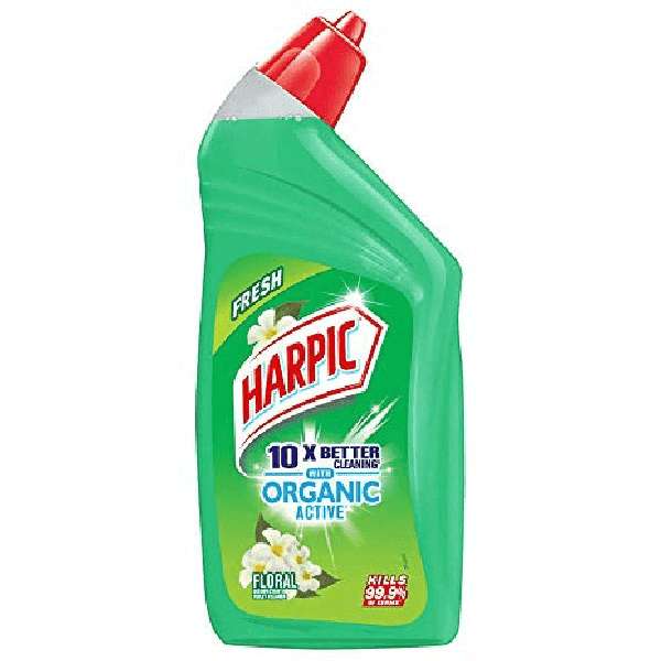 harpic organic active floral disinfectant toilet cleaner 500 ml