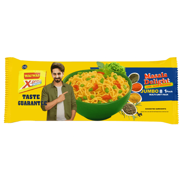 wai wai x-press noodles masala delight jumbo 8 in 1 pack 440 gm (buy 1 get 1 free)