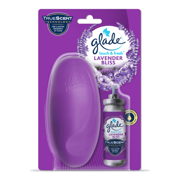 glade touch & fresh refill lavender bliss 12 ml (1 dispenser + 1 refill)