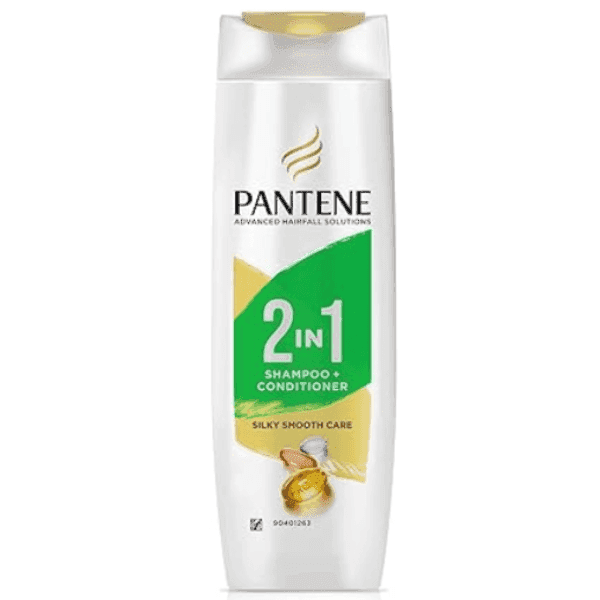 pantene 2 in 1 silky smooth care shampoo + conditioner 340 ml