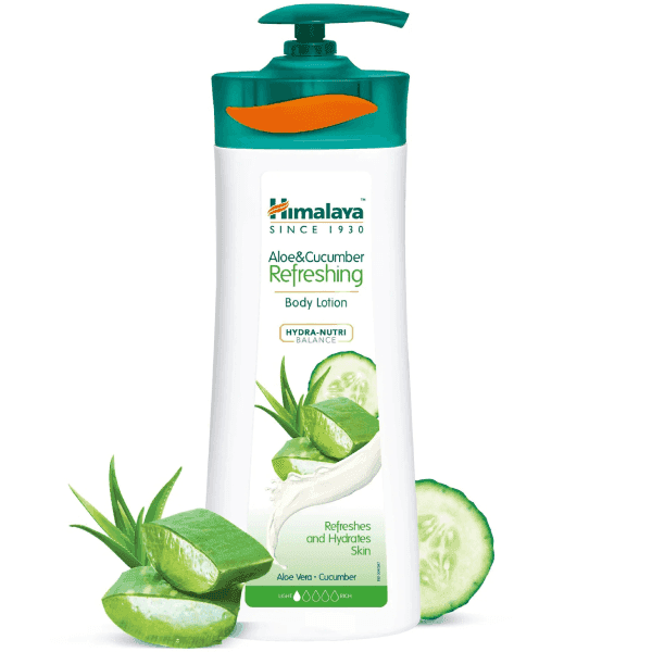 himalaya aloe & cucumber refreshing body lotion 400 ml (buy 1 get 1 free)
