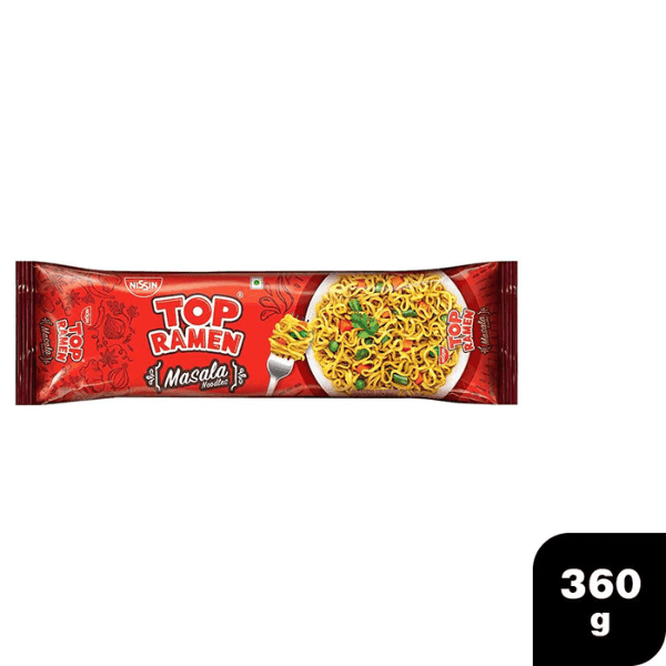 nissin top ramen masala noodles 6 pack 360 gm