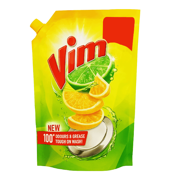 vim lemon dishwash gel 130 ml (refill) 