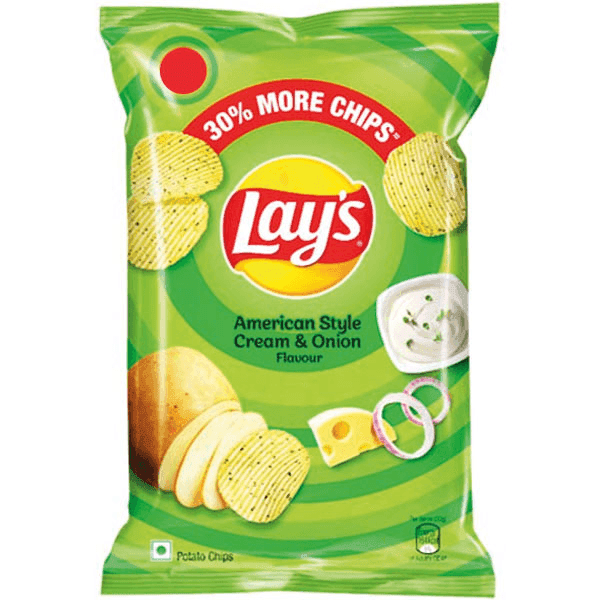 lay's american style cream & onion potato chips 48 gm
