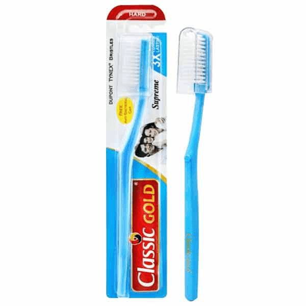 classic gold tooth brush (hard) 1 pc
