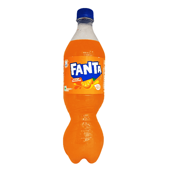 fanta orange flavoured carbonated water 750 ml