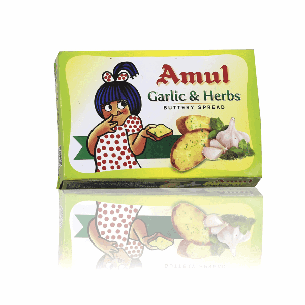 amul garlic & herbs buttery spread 100 gm