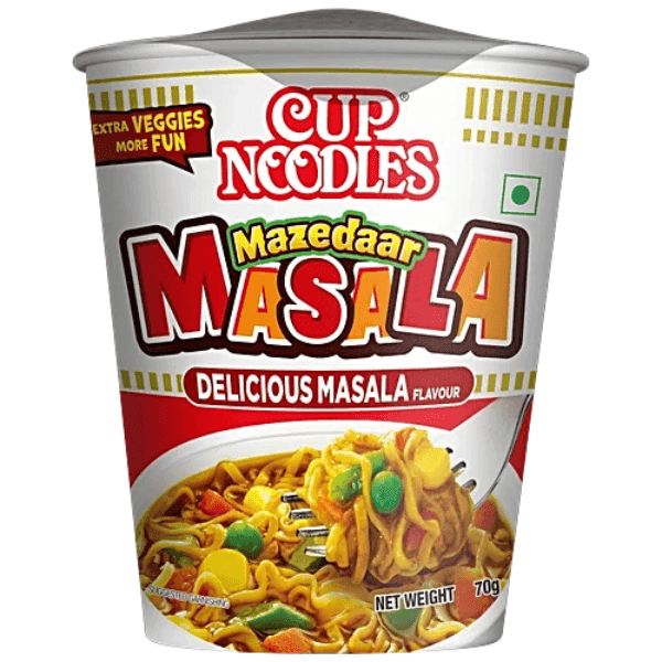 nissin cup noodles mazedaar masala delicious masala flavour 70 gm