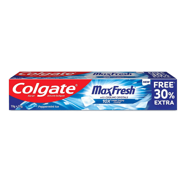 colgate max fresh peppermint ice tooth paste 70 gm