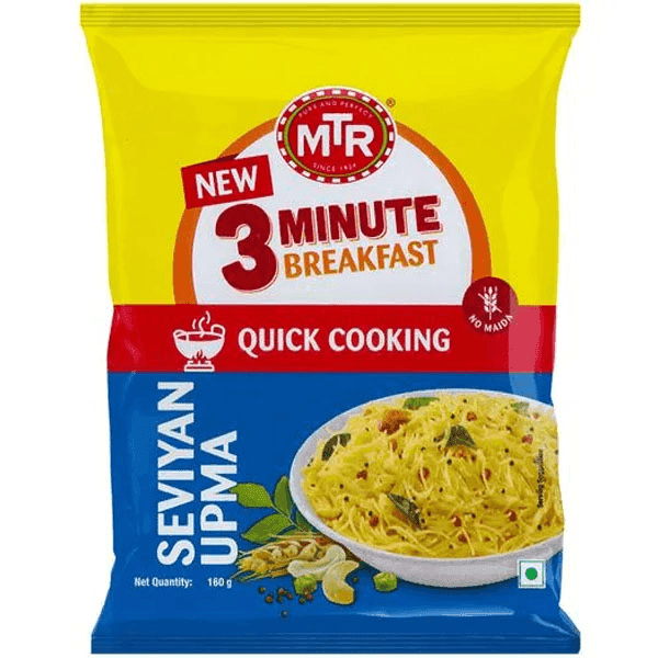 mtr 3 minute breakfast quick cooking (seviyan upma) 160 gm