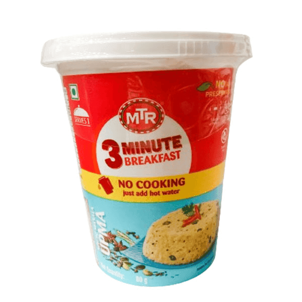 mtr 3 minute breakfast magic masala upma (cup) 80 gm