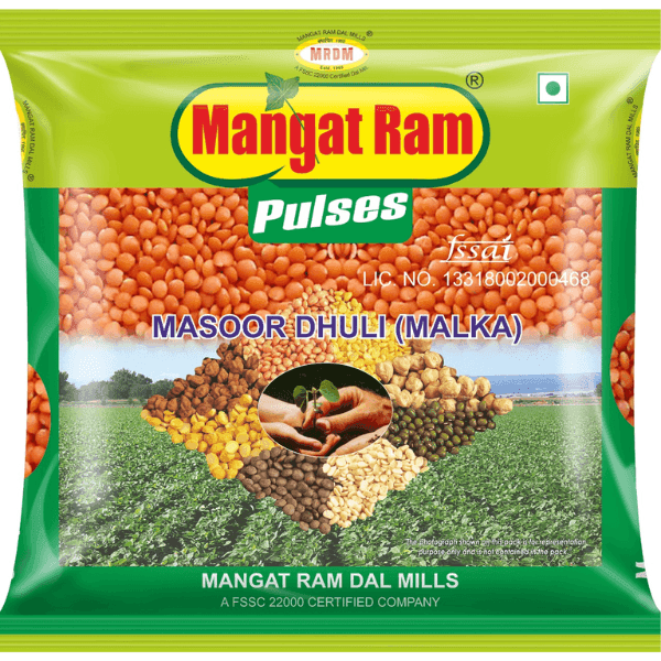 mangat ram masoor dhuli (malka) 500 gm