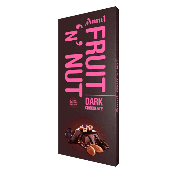 amul fruit 'n' nut dark chocolate 150 gm
