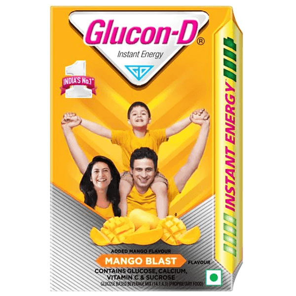 glucon-d mango blast instant energy glucose powder 450 gm