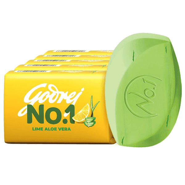godrej no-1 lime aloe vera soap set 5*100 gm