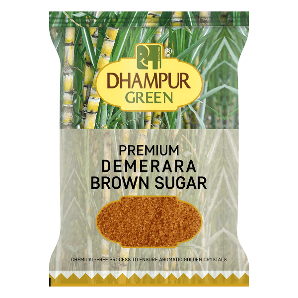 dhampur green premium demerara brown sugar 1 kg