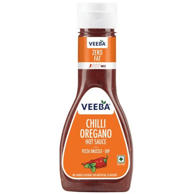 veeba chilli oregano hot sauce 350 gm