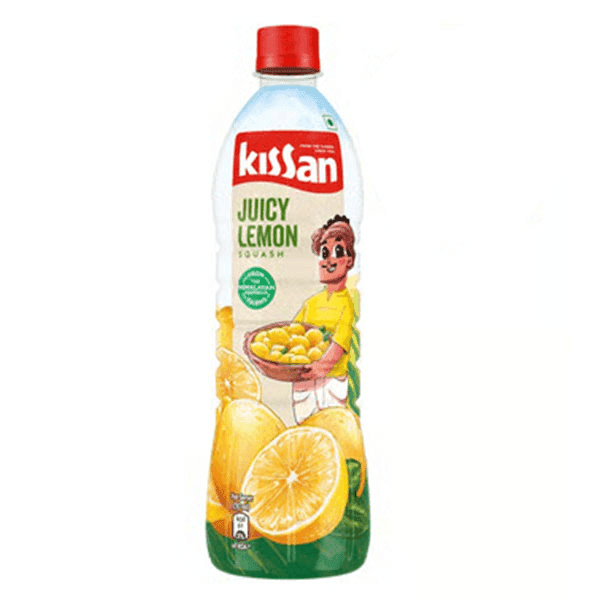 kissan juicy lemon squash 750 ml