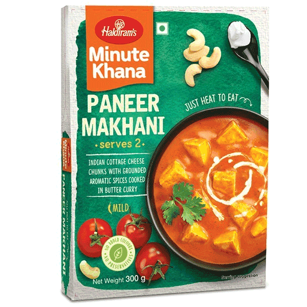 haldiram's minute khana punjabi paneer makhani 300 gm
