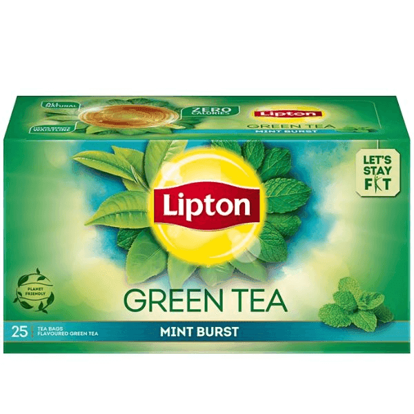 lipton green tea mint burst 25 tea bags*1.3 gm