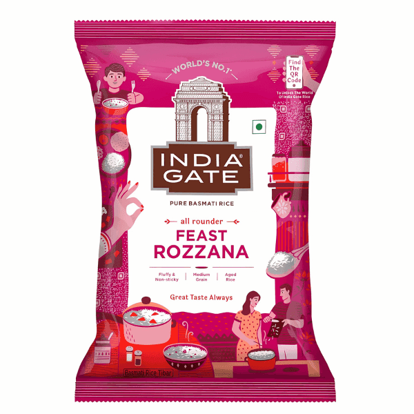 india gate feast rozzana basmati rice 1 kg