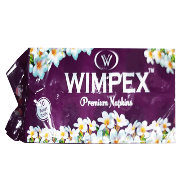 wimpex 2 ply premium toilet roll 10 pack 