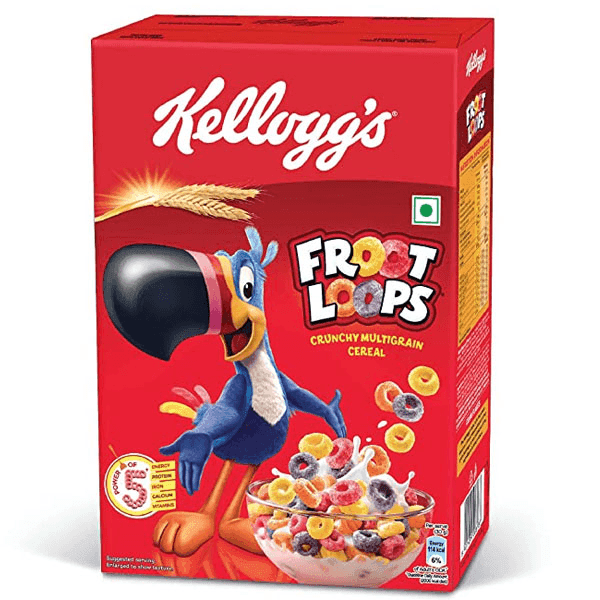 kellogg's froot loops crunchy multigrain cereal 285 gm (box)