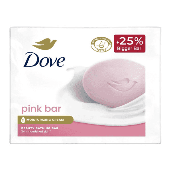 dove pink bar beauty bathing bar 3*125 gm