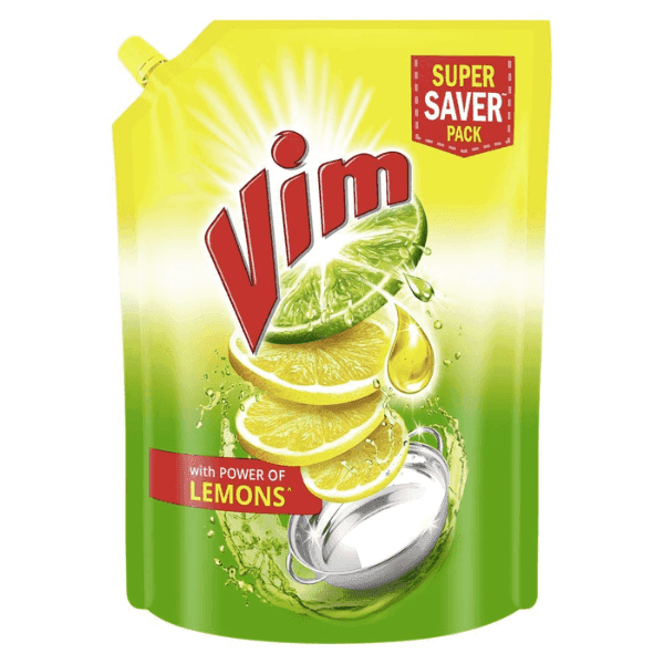 vim lemon dishwash gel 2 ltr (refill)  