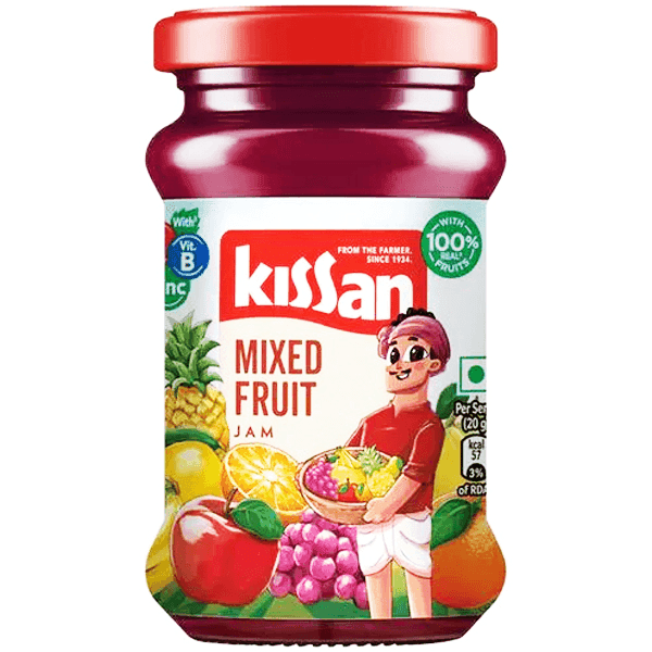 kissan mixed fruit jam 200 gm
