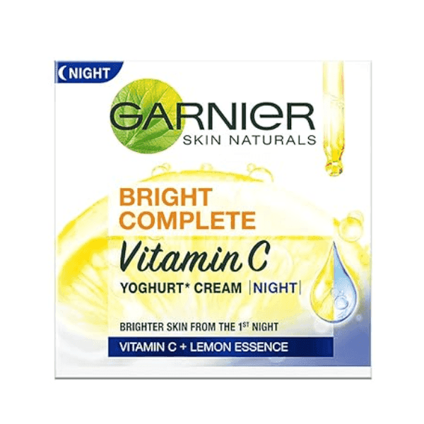 garnier bright complete vitamin c yoghurt night cream 40 gm