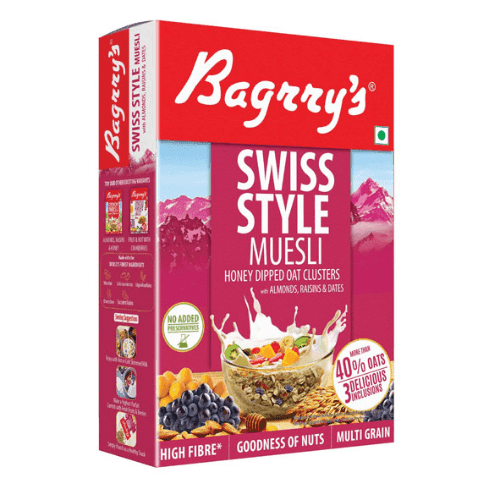 bagrry's swiss style muesli 500 gm (buy 1 get 1 free)