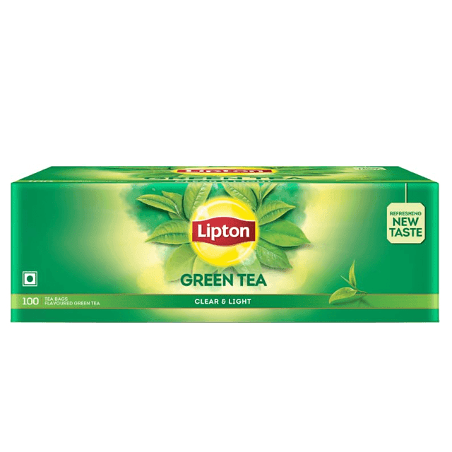 lipton green tea pure & light 100 tea bags*1.3 gm