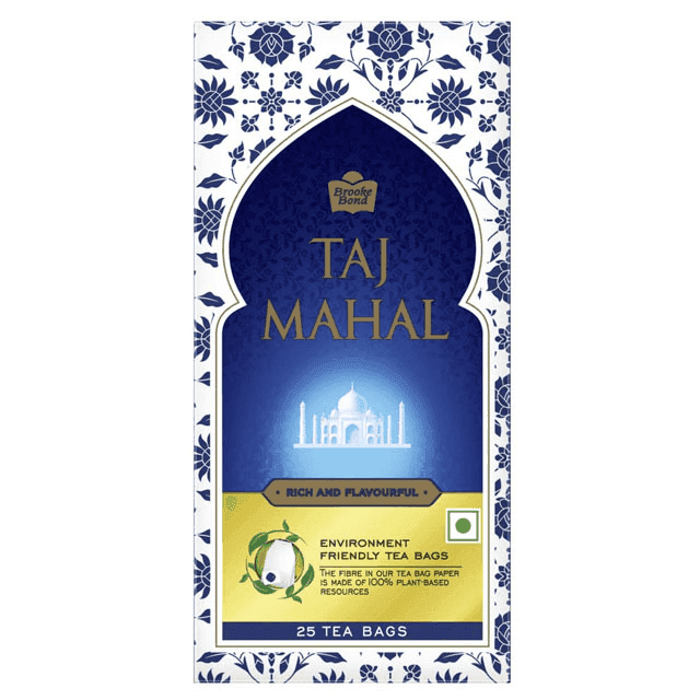 brooke bond taj mahal tea 25 tea bags*1.9 gm 