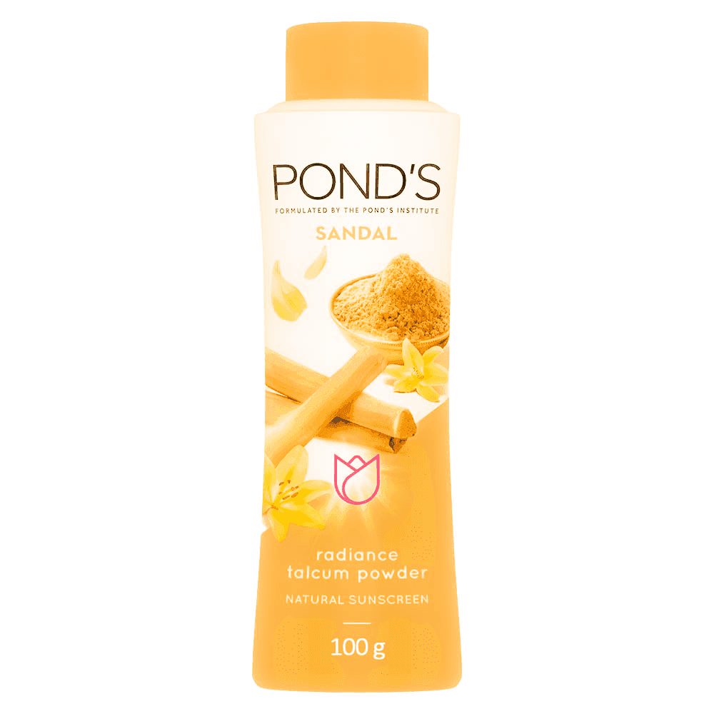 pond's sandal natural sunscreen radiance talc 100 gm